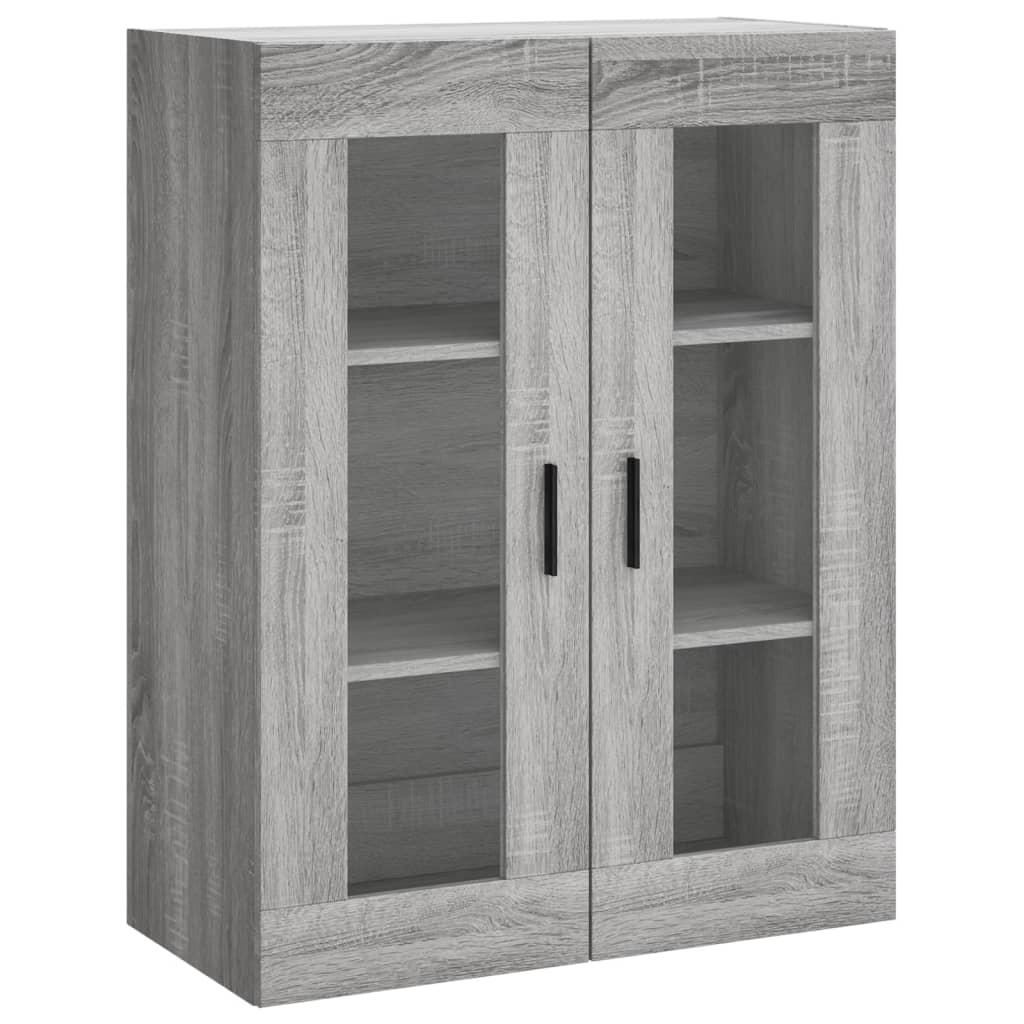 Visoka komoda siva sonome 69,5x34x180 cm od konstruiranog drva