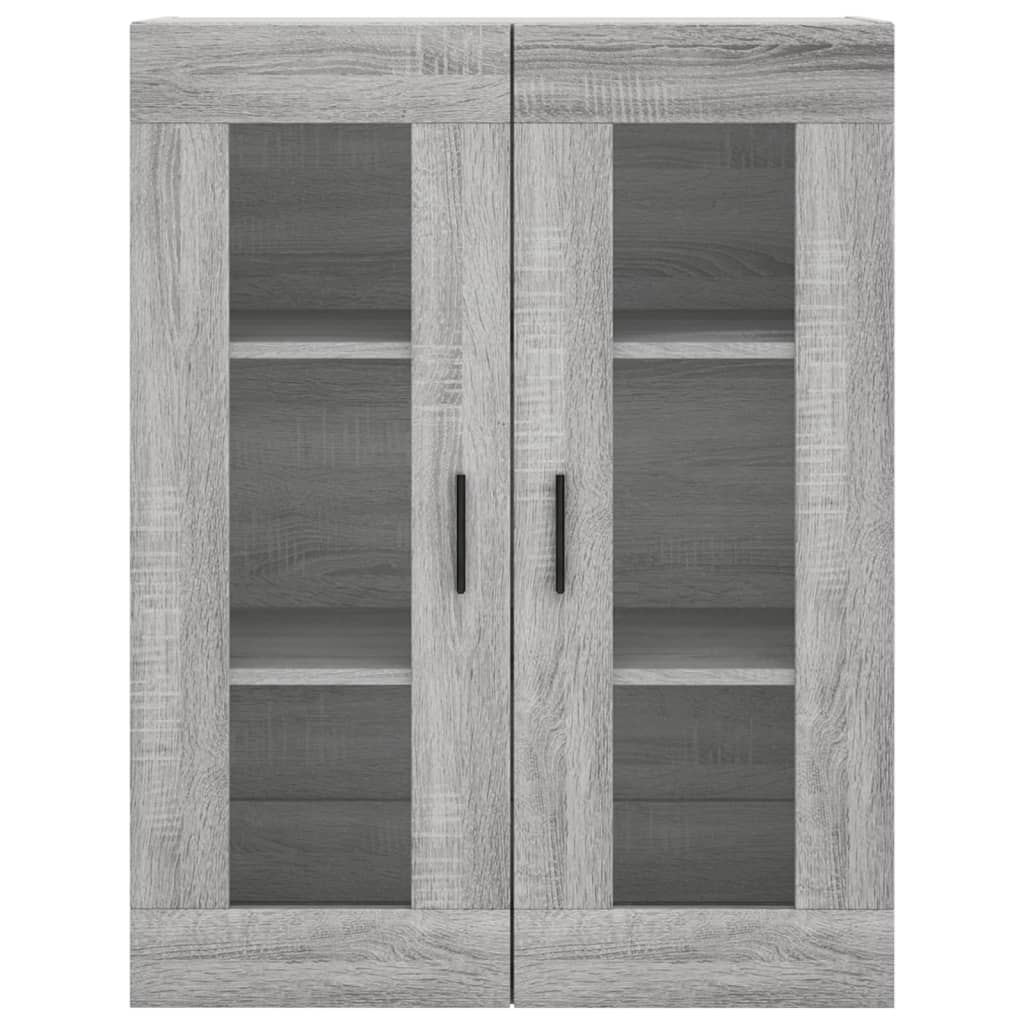 Visoka komoda siva sonome 69,5x34x180 cm od konstruiranog drva