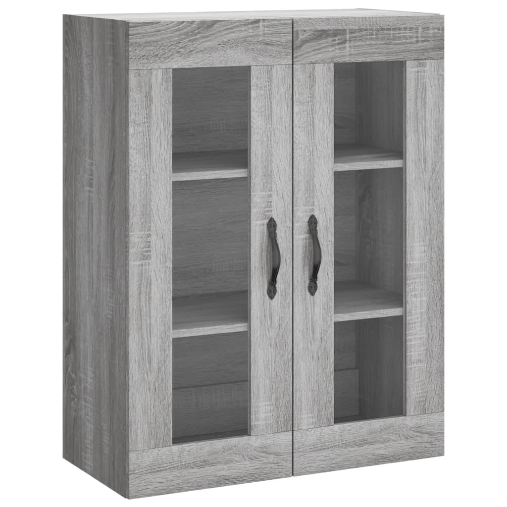 Visoka komoda siva sonome 69,5x34x180 cm od konstruiranog drva
