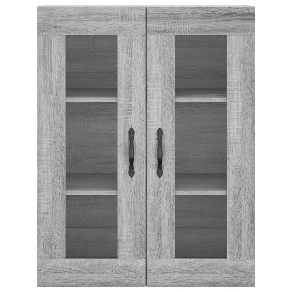 Visoka komoda siva sonome 69,5x34x180 cm od konstruiranog drva