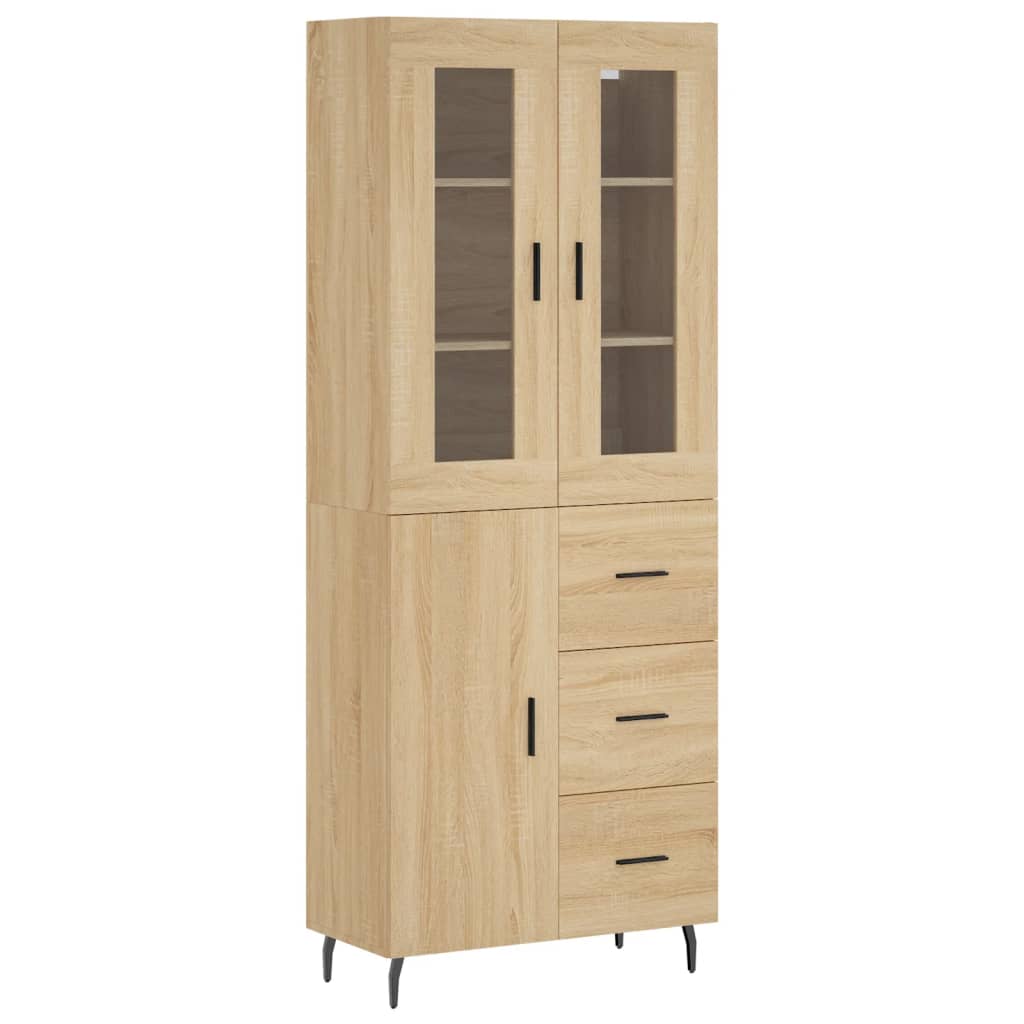 Visoka komoda hrasta sonome 69,5x34x180cm od konstruiranog drva