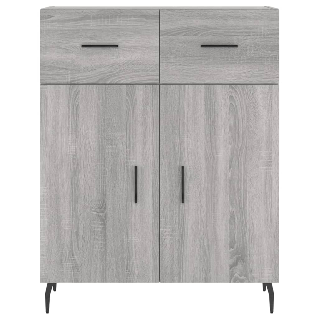 Visoka komoda siva sonome 69,5x34x180 cm od konstruiranog drva