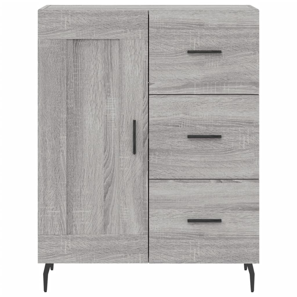 Visoka komoda siva sonome 69,5x34x180 cm od konstruiranog drva