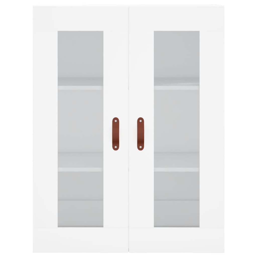 Visoka komoda bijela 69,5x34x180 cm konstruirano drvo