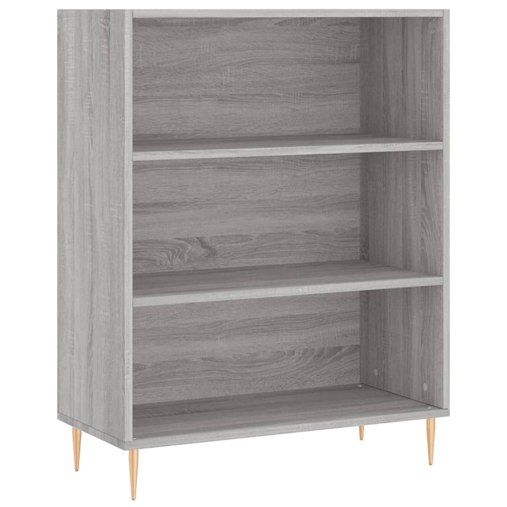 Visoka komoda siva sonome 69,5x34x180 cm od konstruiranog drva