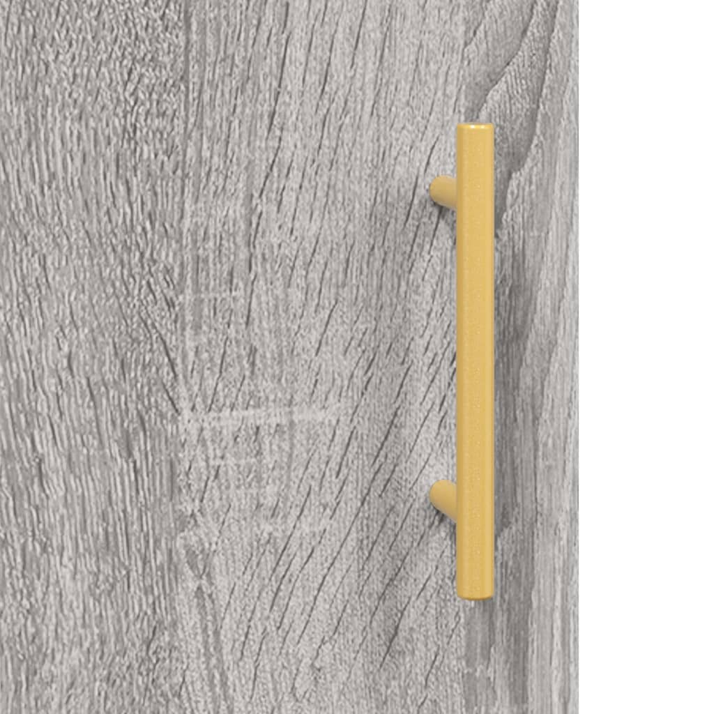 Visoka komoda siva sonome 69,5x34x180 cm od konstruiranog drva