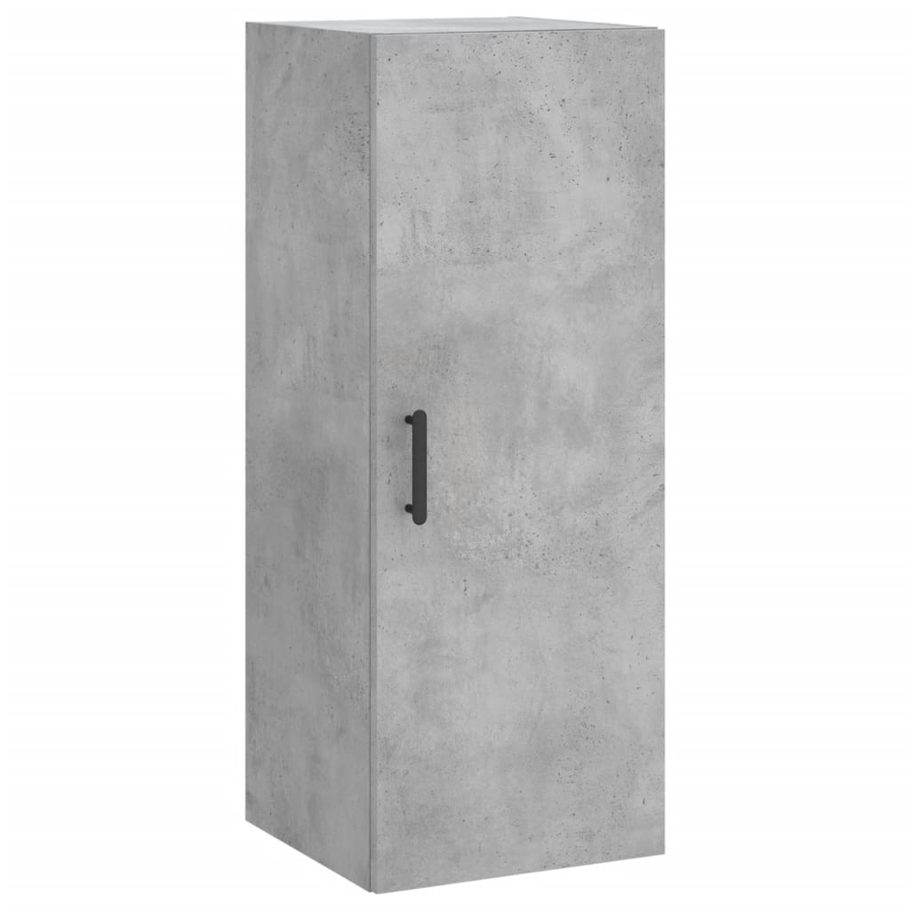 Visoka komoda siva betona 34,5x34x180 cm od konstruiranog drva