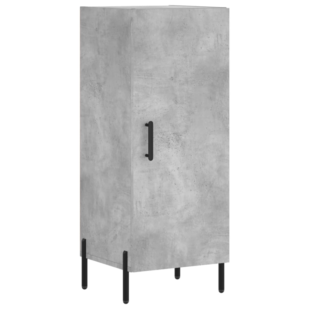 Visoka komoda siva betona 34,5x34x180 cm od konstruiranog drva