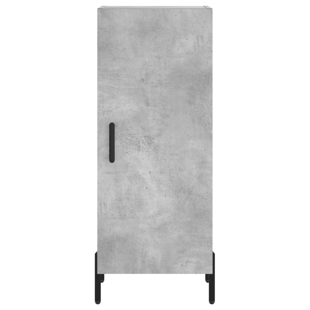 Visoka komoda siva betona 34,5x34x180 cm od konstruiranog drva