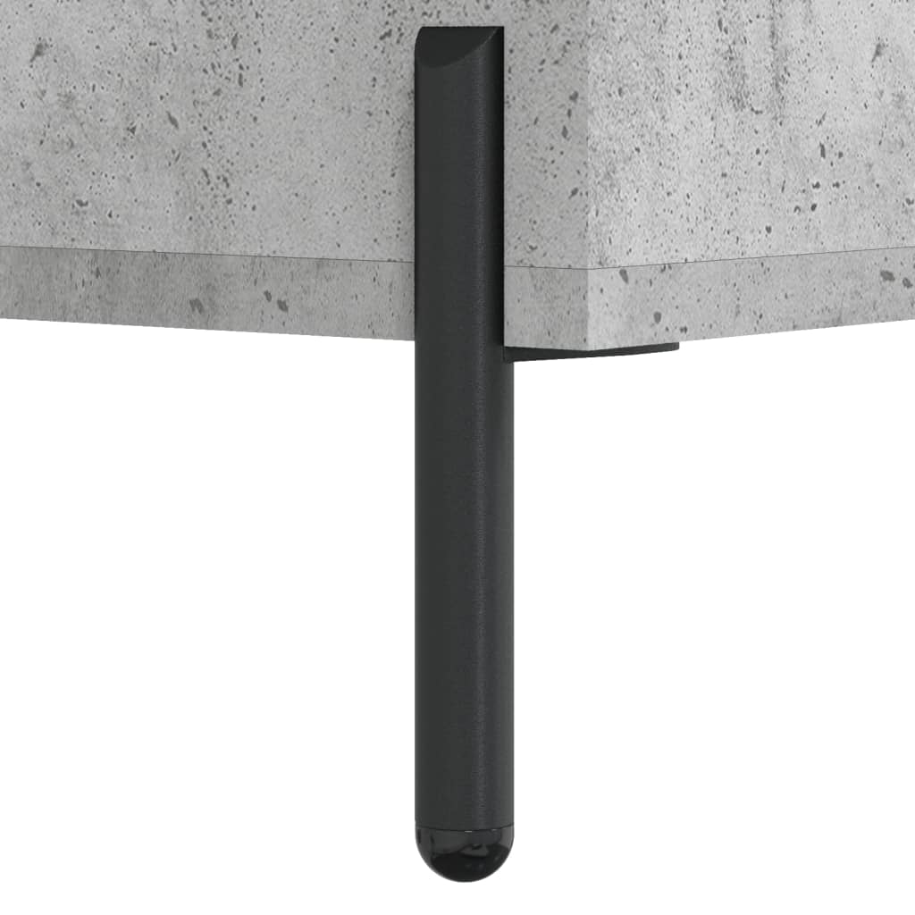 Visoka komoda siva betona 34,5x34x180 cm od konstruiranog drva