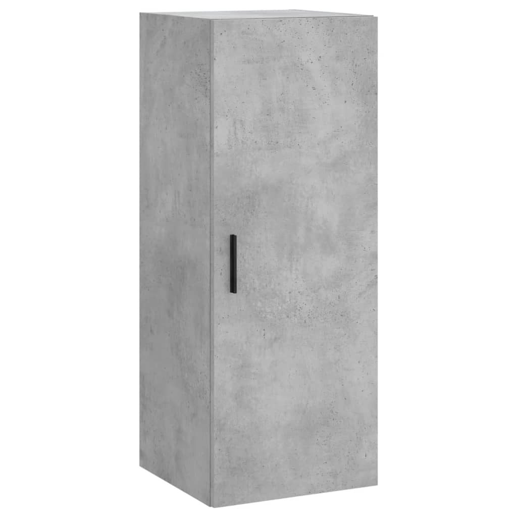 Visoka komoda siva betona 34,5x34x180 cm od konstruiranog drva