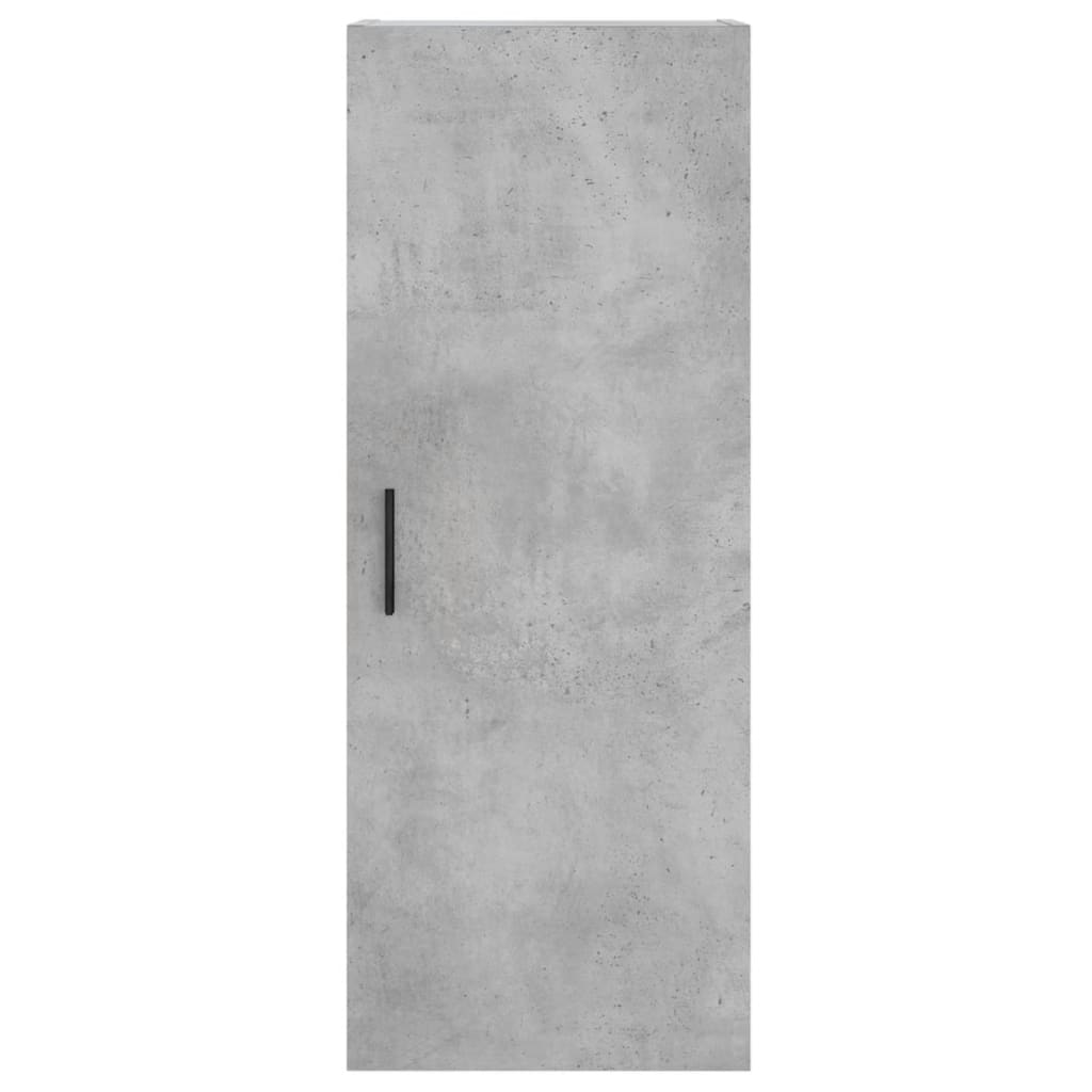 Visoka komoda siva betona 34,5x34x180 cm od konstruiranog drva
