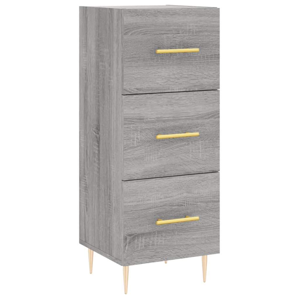Visoka komoda siva sonome 34,5x34x180 cm od konstruiranog drva