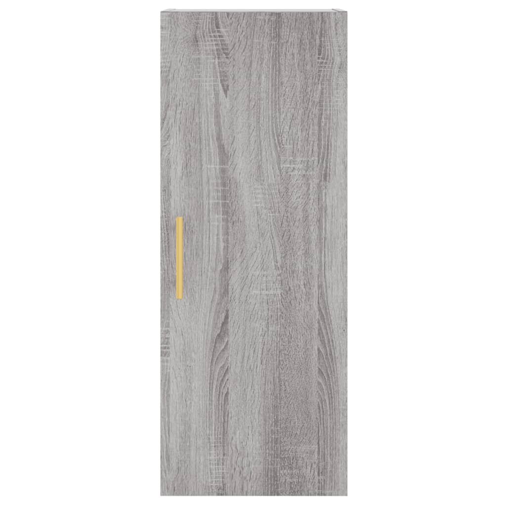Visoka komoda siva sonome 34,5x34x180 cm od konstruiranog drva