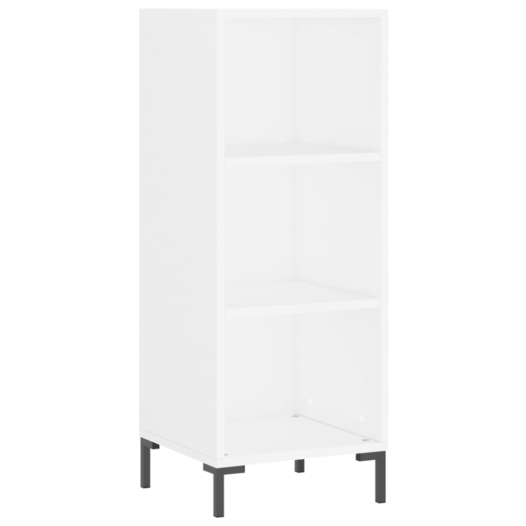 Visoka komoda bijeli 34,5x34x180 cm od konstruiranog drva