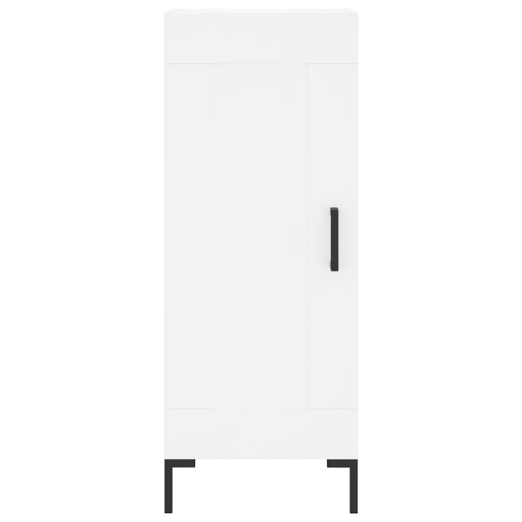 Visoka komoda bijeli 34,5x34x180 cm od konstruiranog drva