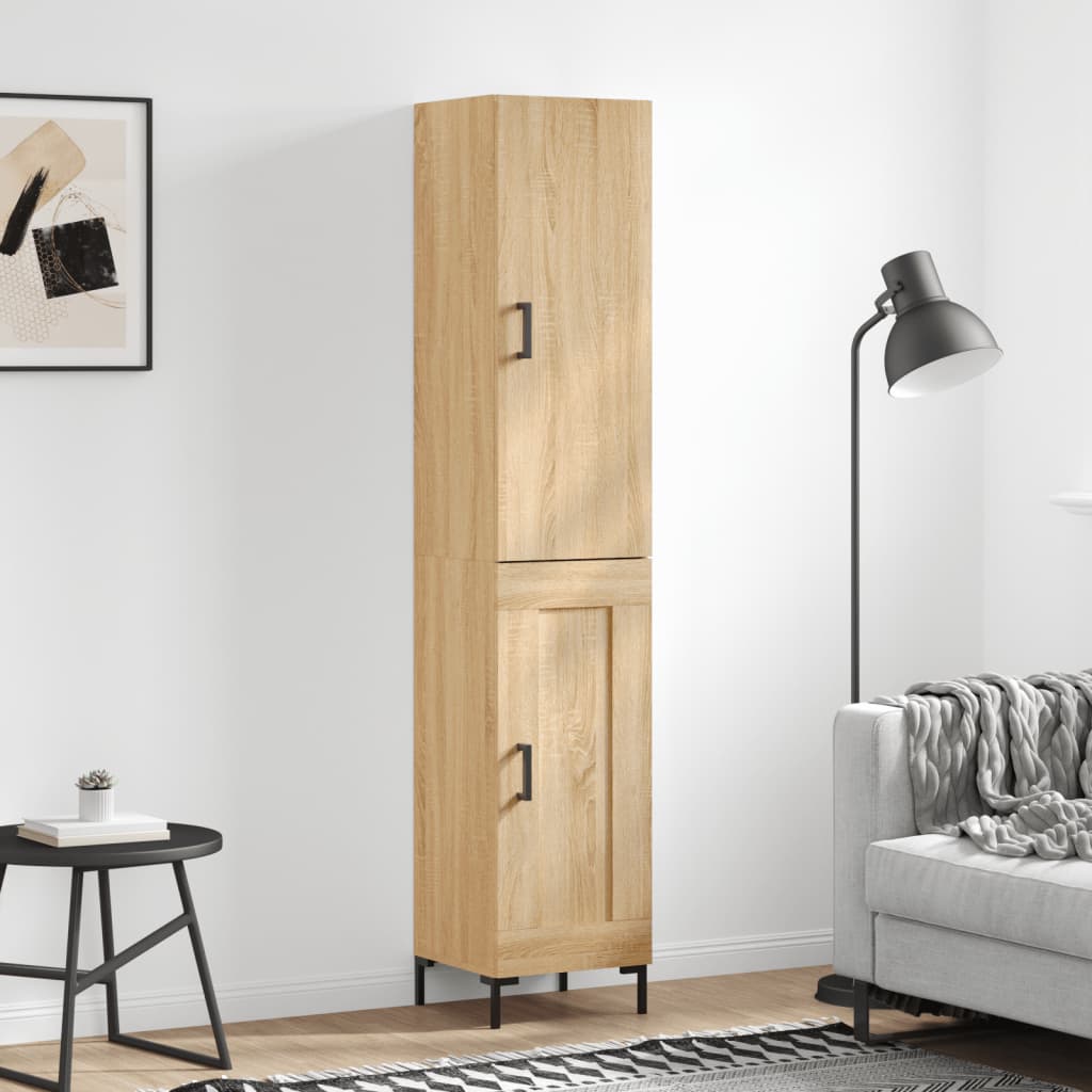 Visoka komoda hrasta sonome 34,5x34x180cm od konstruiranog drva