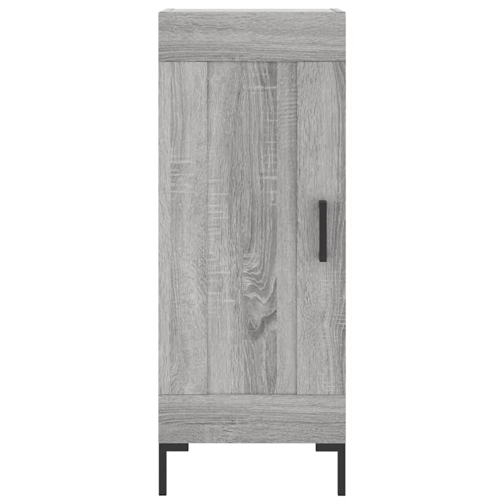 Visoka komoda siva sonome 34,5x34x180 cm od konstruiranog drva