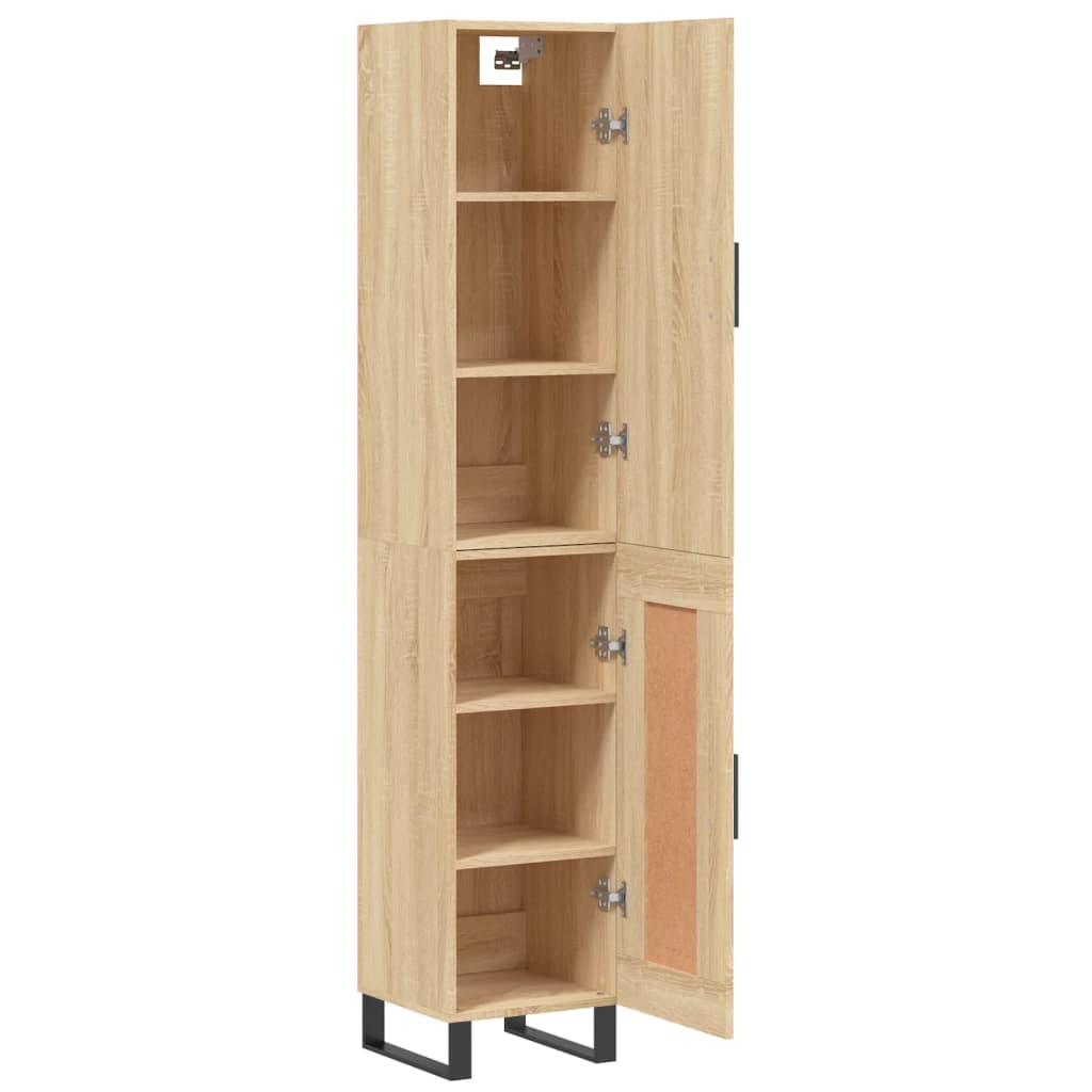 Visoka komoda hrasta sonome 34,5x34x180cm od konstruiranog drva