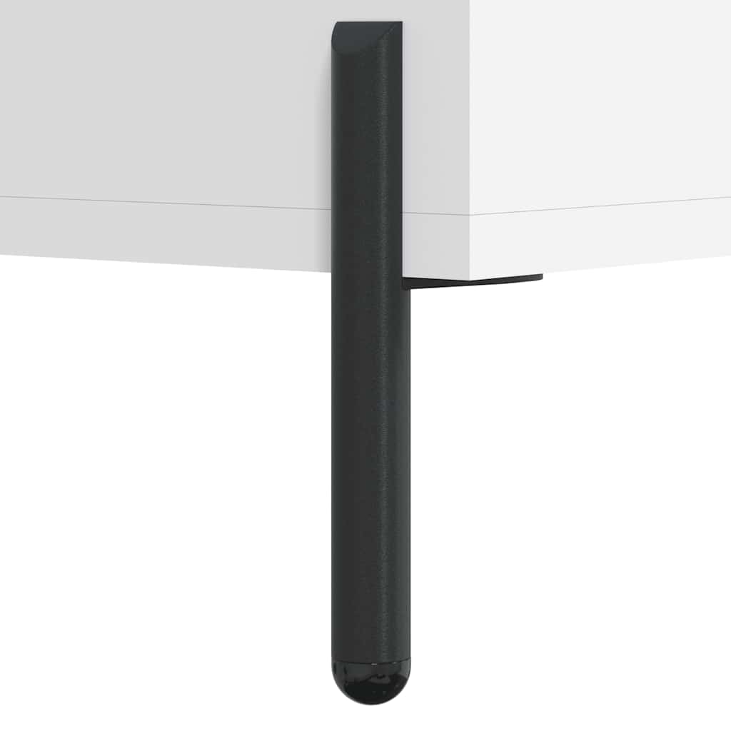Visoka komoda bijeli 34,5x34x180 cm od konstruiranog drva