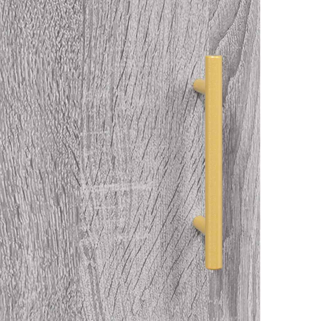 Visoka komoda siva sonome 34,5x34x180 cm od konstruiranog drva