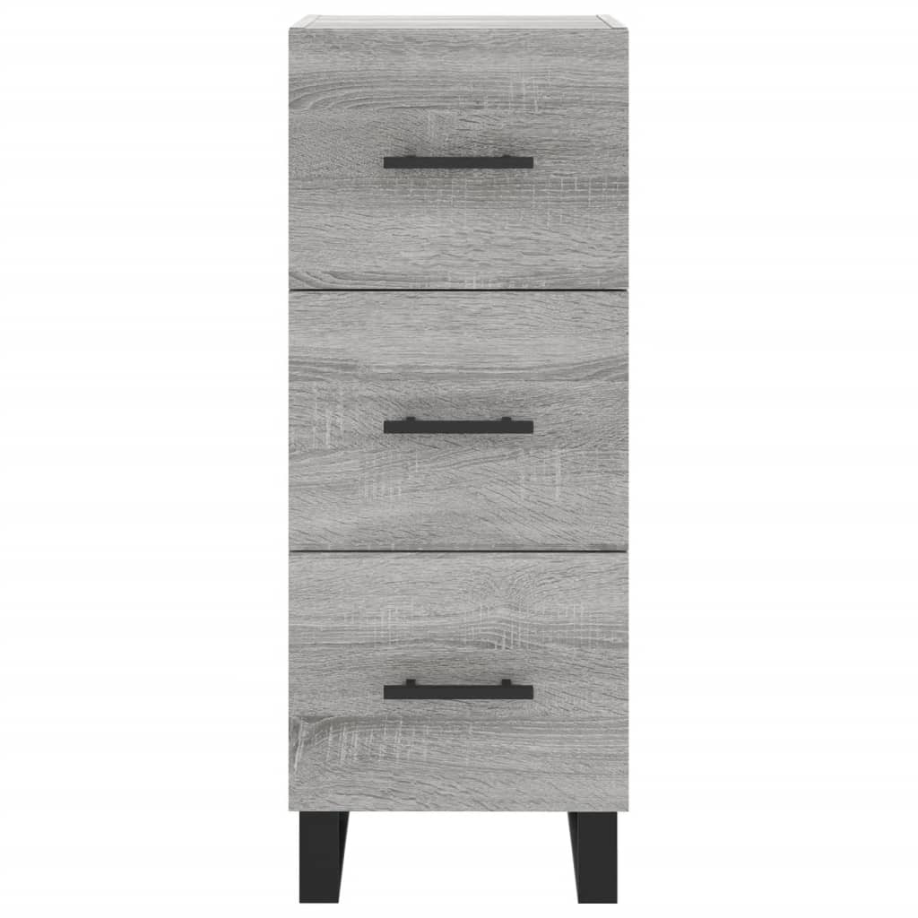 Visoka komoda siva sonome 34,5x34x180 cm od konstruiranog drva