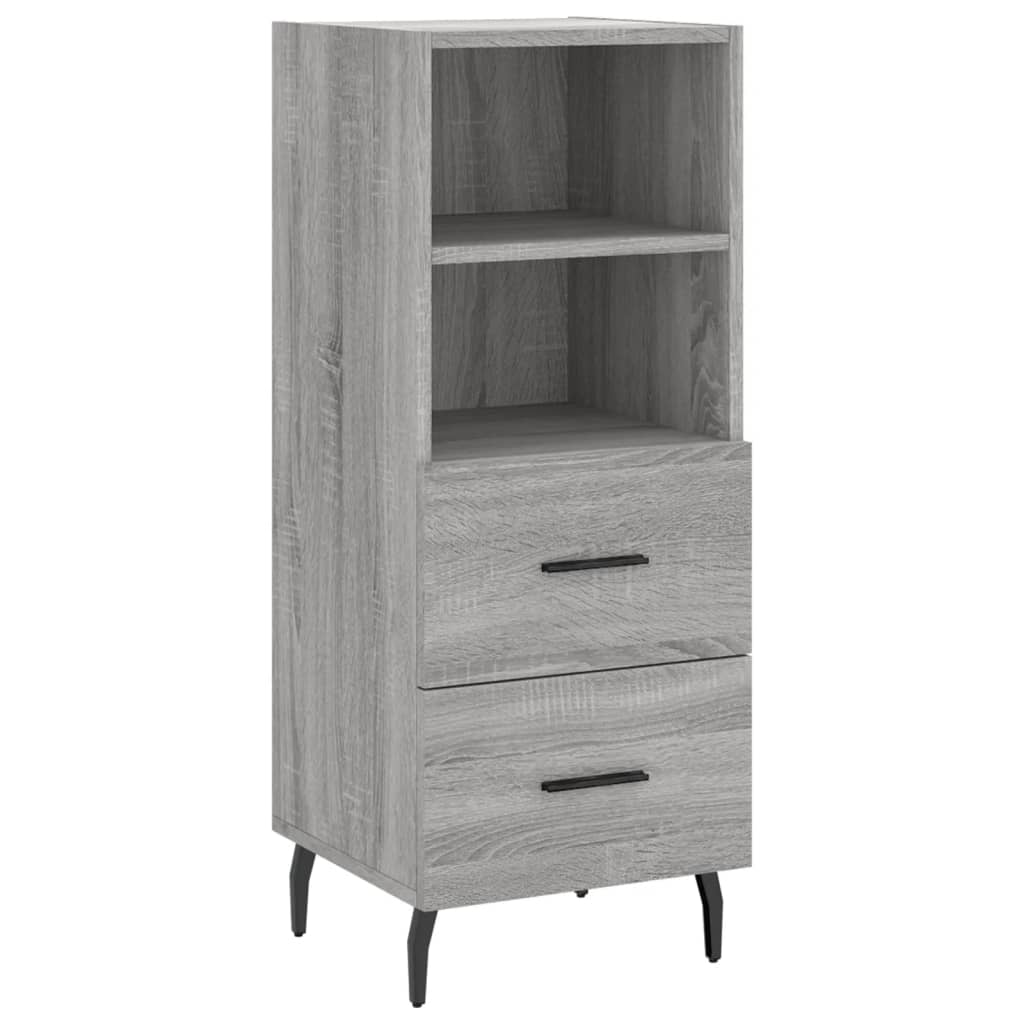 Visoka komoda siva sonome 34,5x34x180 cm od konstruiranog drva