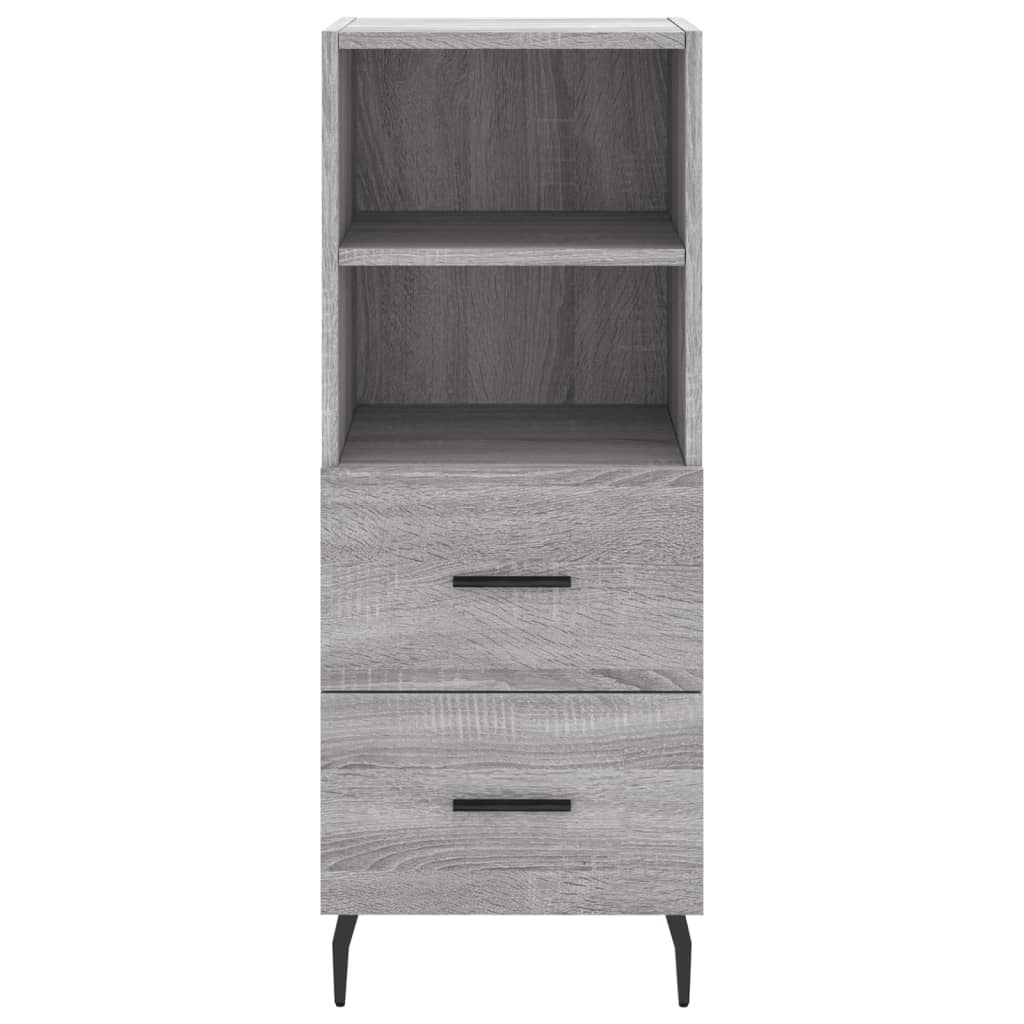 Visoka komoda siva sonome 34,5x34x180 cm od konstruiranog drva
