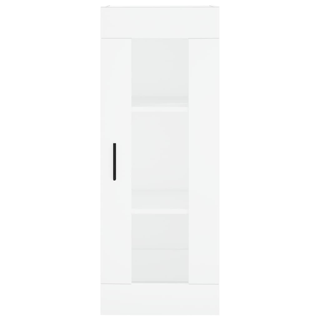 Visoka komoda bijeli 34,5x34x180 cm od konstruiranog drva