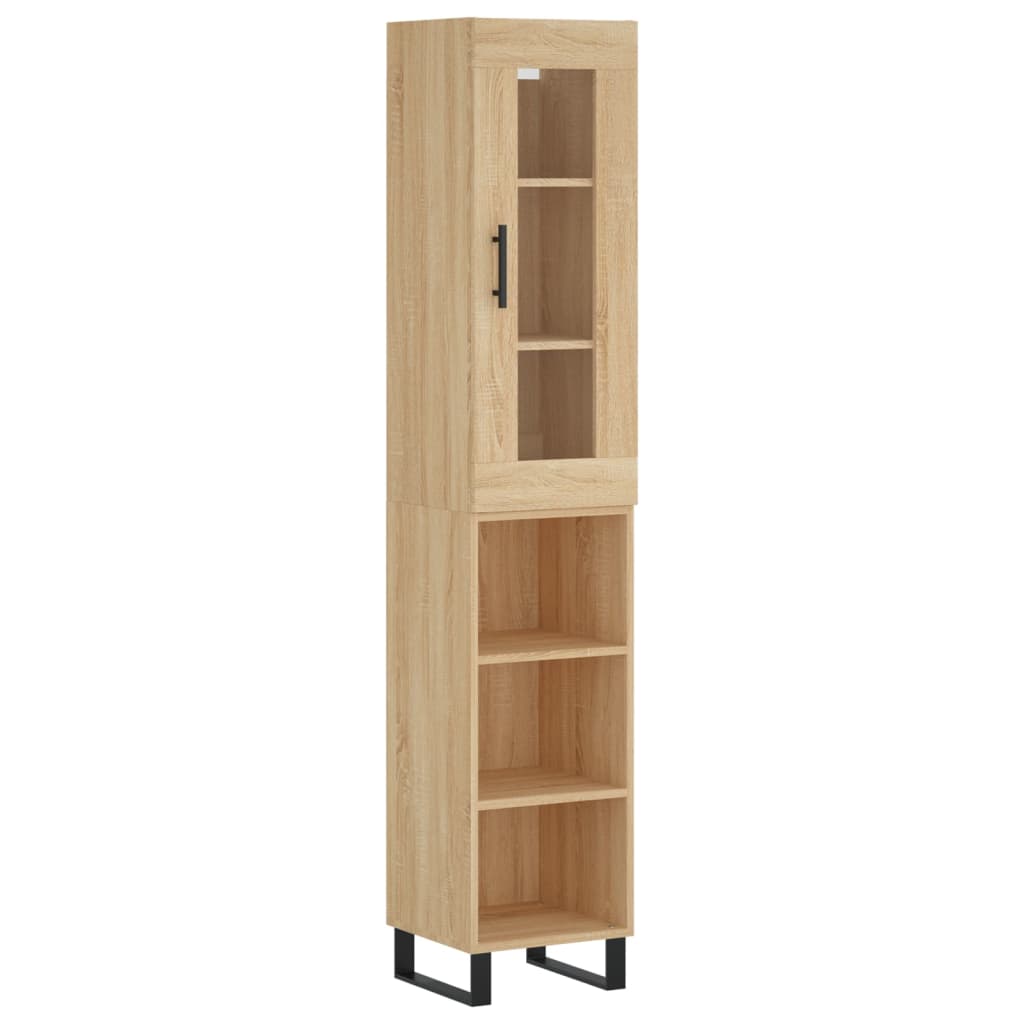 Visoka komoda hrasta sonome 34,5x34x180cm od konstruiranog drva