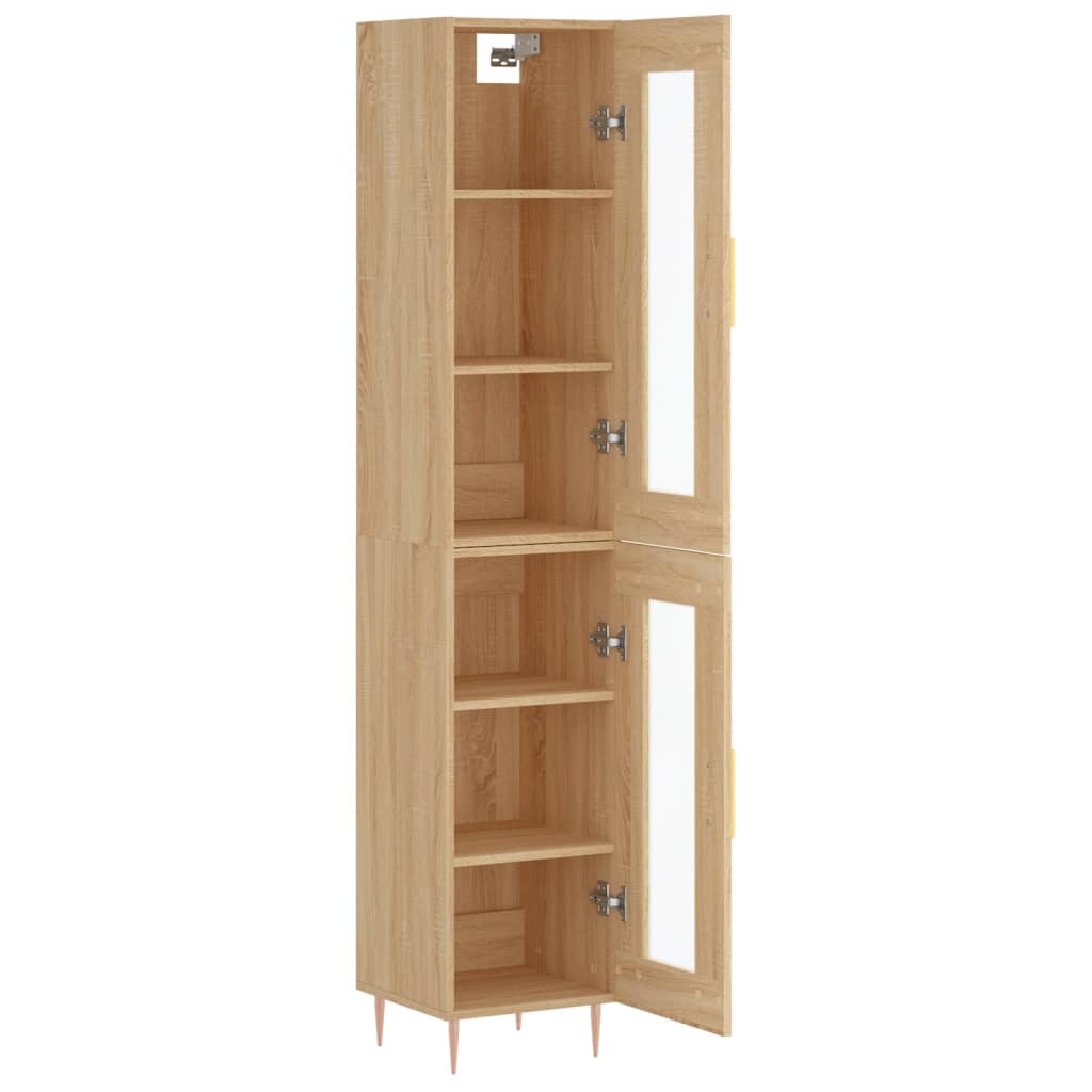 Visoka komoda hrasta sonome 34,5x34x180cm od konstruiranog drva