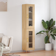 Visoka komoda hrasta sonome 34,5x34x180cm od konstruiranog drva