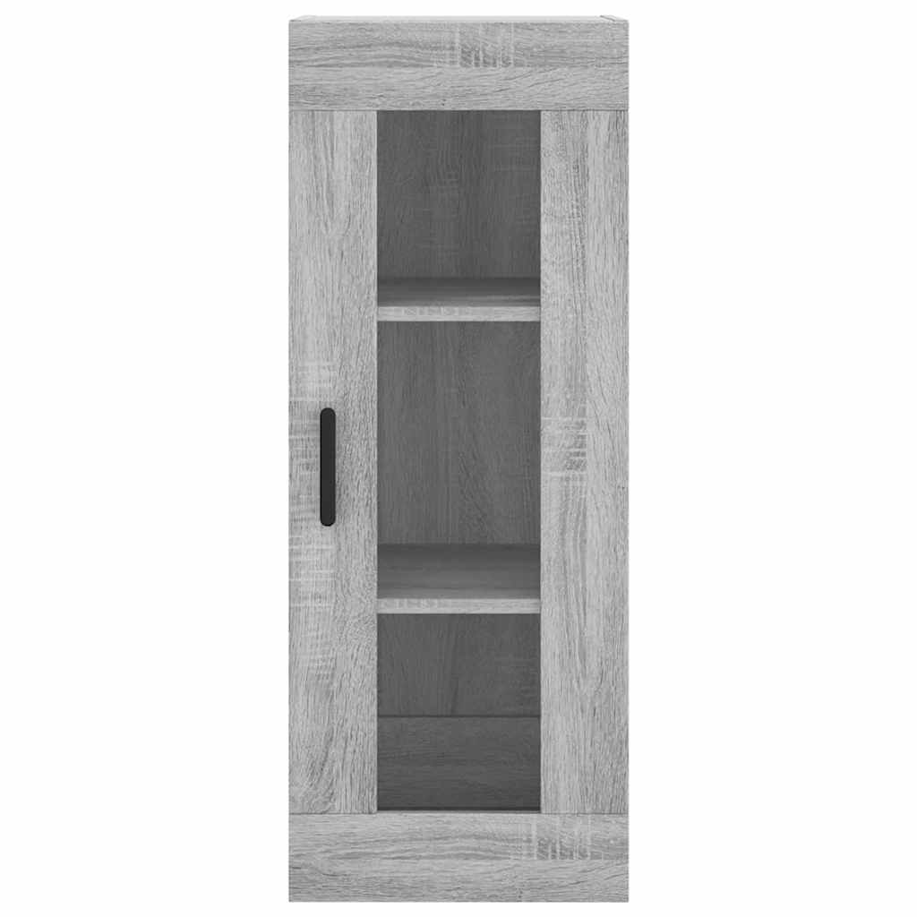 Visoka komoda siva sonome 34,5x34x180 cm od konstruiranog drva