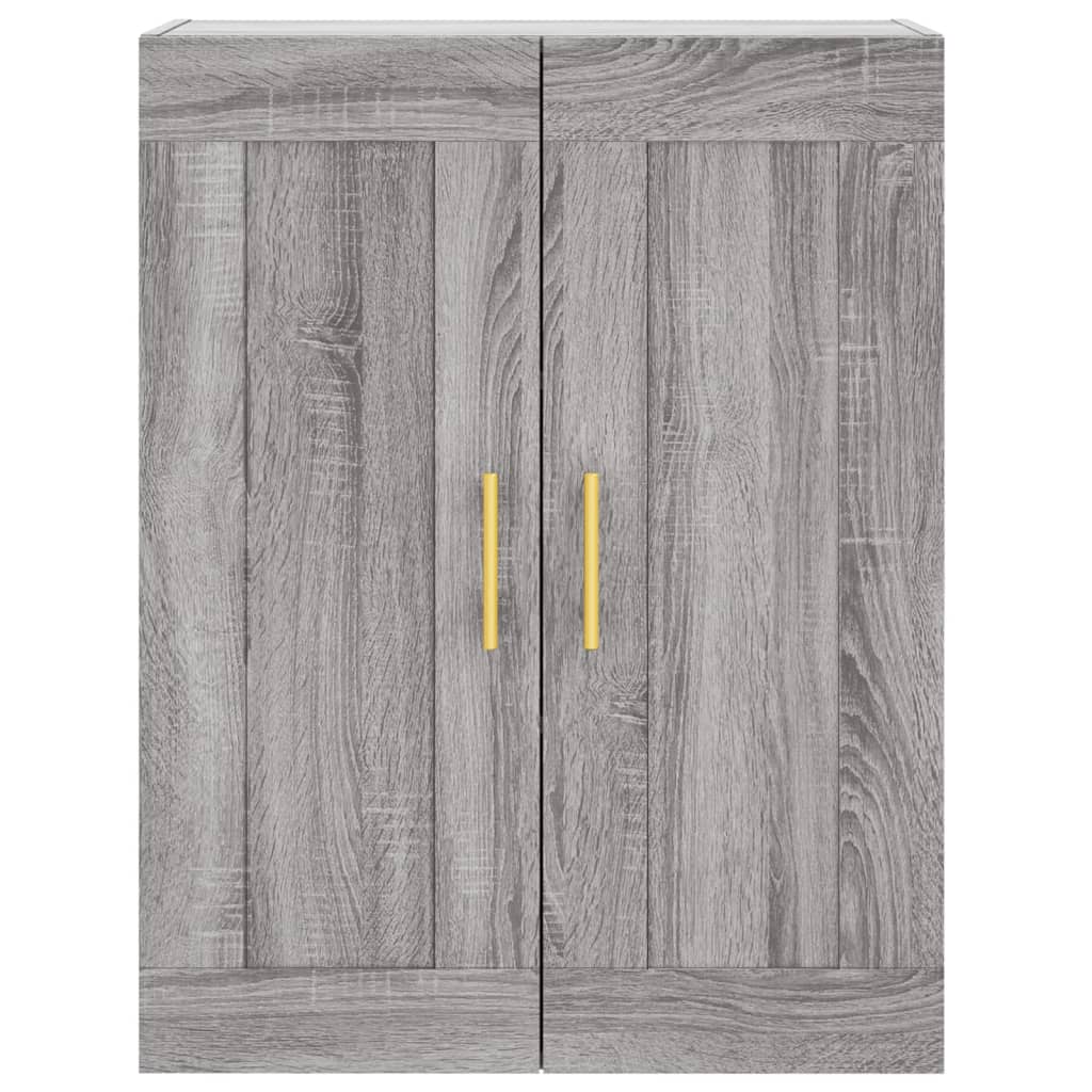 Visoka komoda siva sonome 69,5x34x180 cm od konstruiranog drva