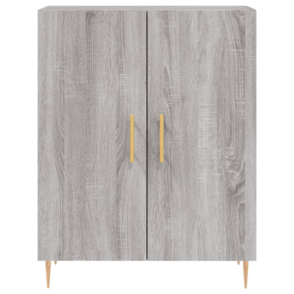 Visoka komoda siva sonome 69,5x34x180 cm od konstruiranog drva
