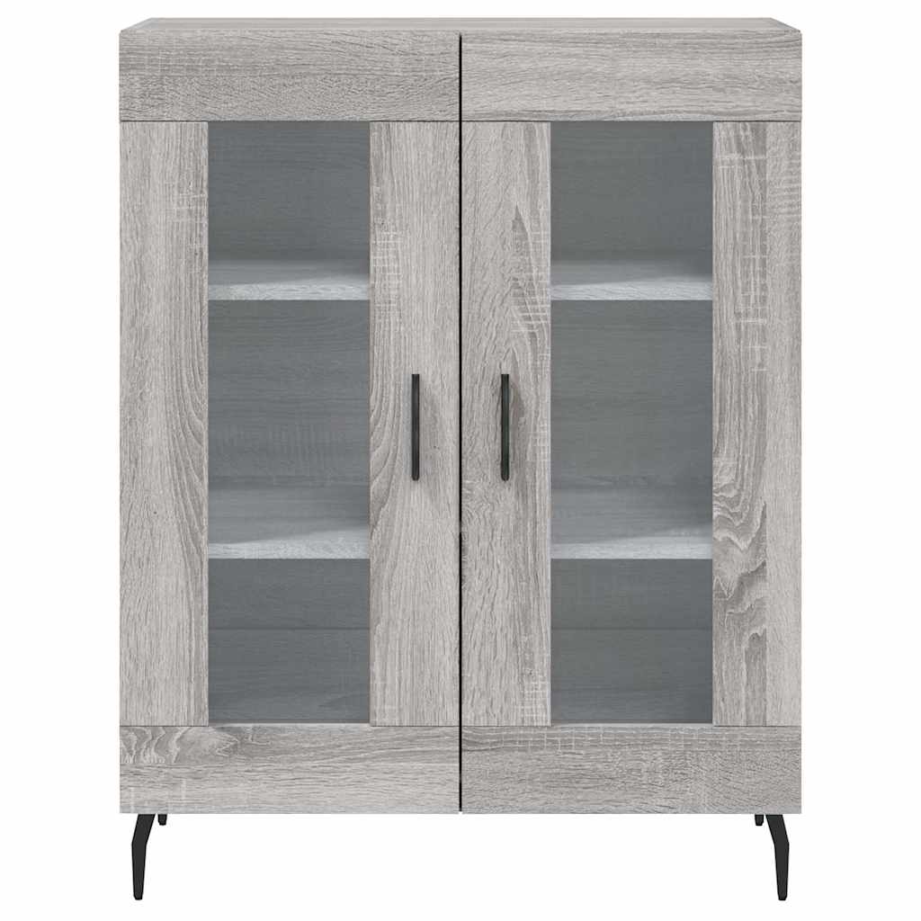 Visoka komoda siva sonome 69,5x34x180 cm od konstruiranog drva
