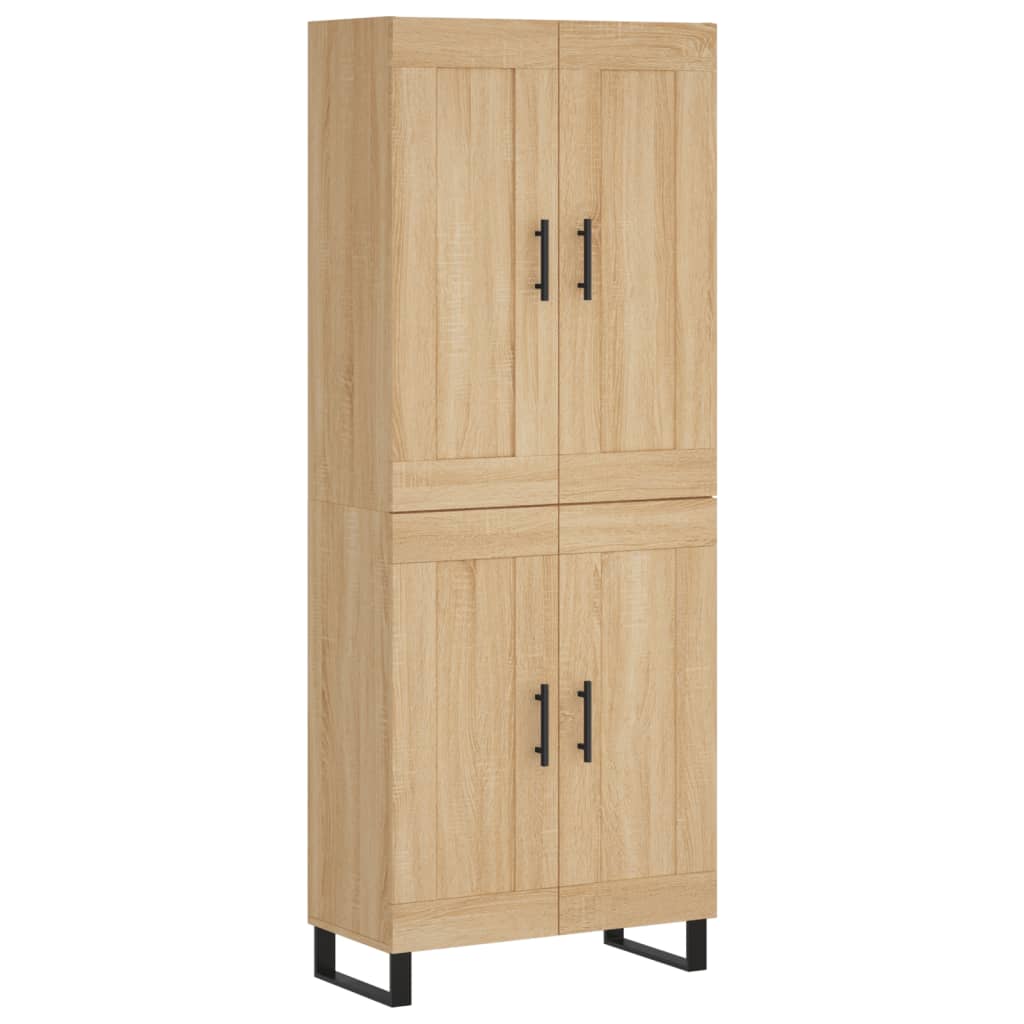 Visoka komoda hrasta sonome 69,5x34x180cm od konstruiranog drva