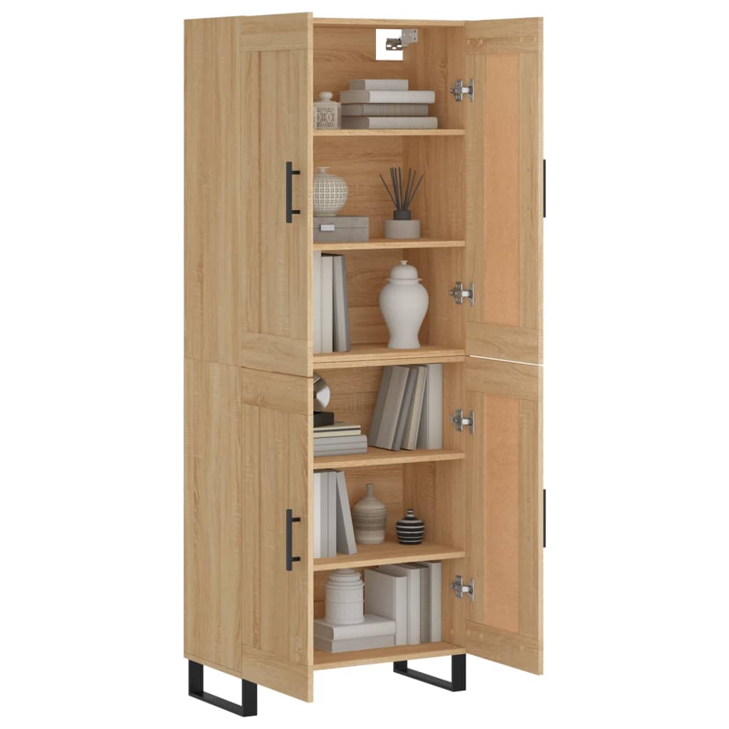 Visoka komoda hrasta sonome 69,5x34x180cm od konstruiranog drva