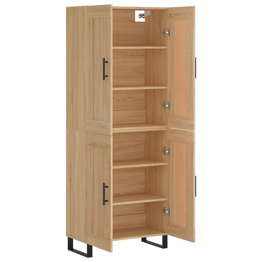 Visoka komoda hrasta sonome 69,5x34x180cm od konstruiranog drva