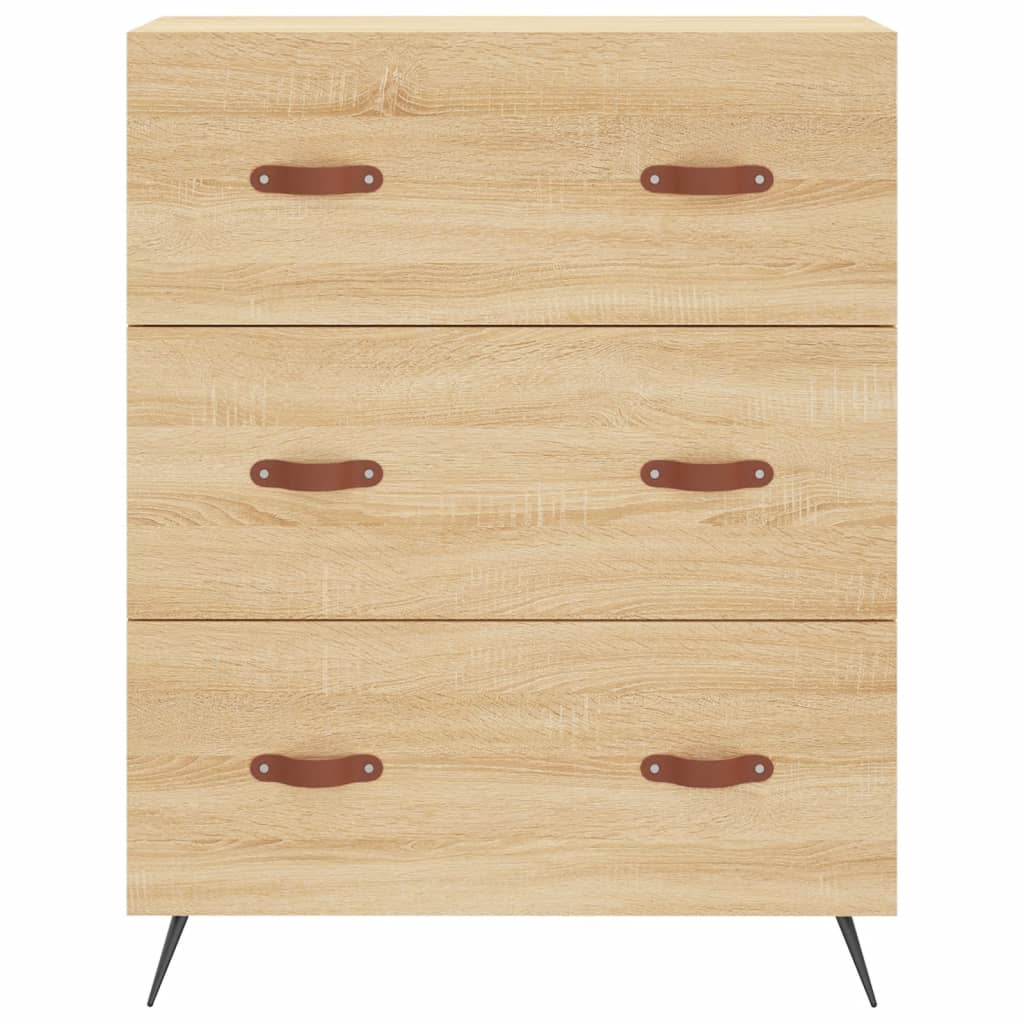 Visoka komoda hrasta sonome 69,5x34x180cm od konstruiranog drva