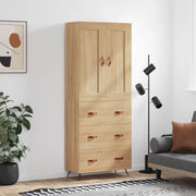 Visoka komoda hrasta sonome 69,5x34x180cm od konstruiranog drva