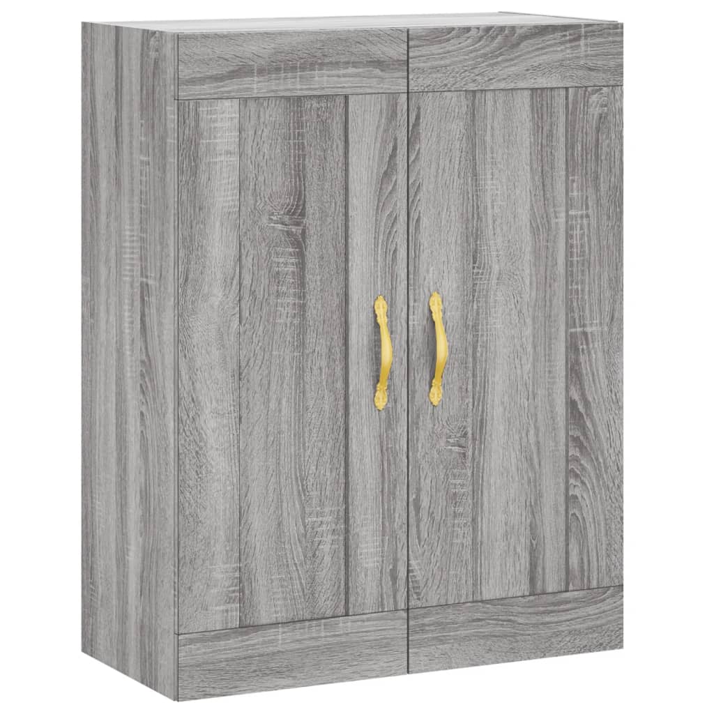 Visoka komoda siva sonome 69,5x34x180 cm od konstruiranog drva