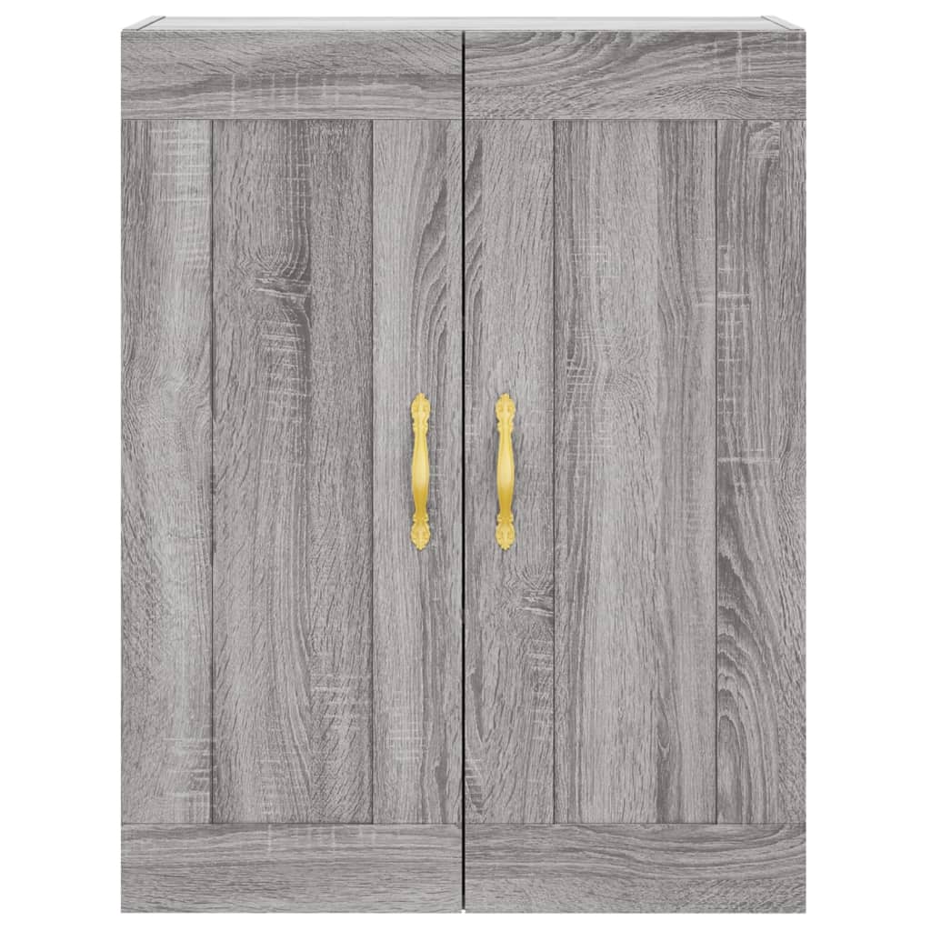 Visoka komoda siva sonome 69,5x34x180 cm od konstruiranog drva