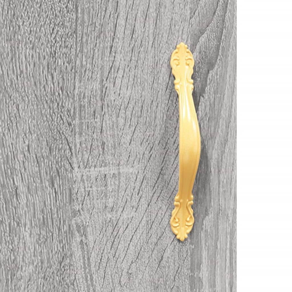 Visoka komoda siva sonome 69,5x34x180 cm od konstruiranog drva