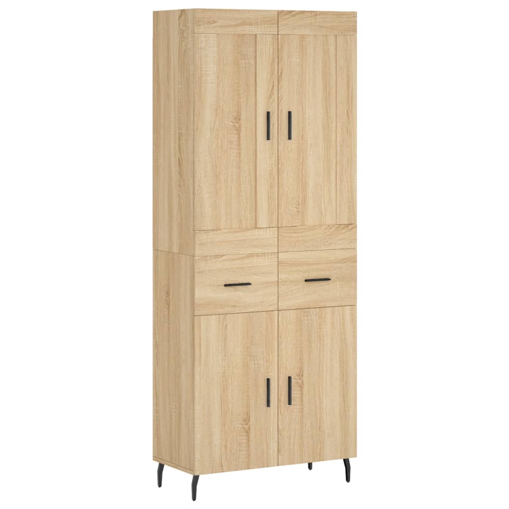 Visoka komoda hrasta sonome 69,5x34x180cm od konstruiranog drva