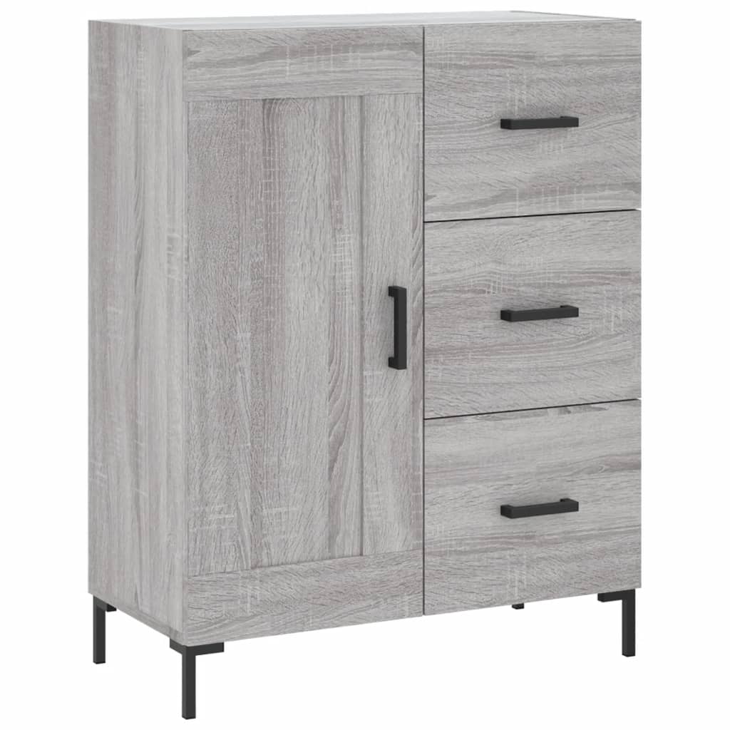 Visoka komoda siva sonome 69,5x34x180 cm od konstruiranog drva