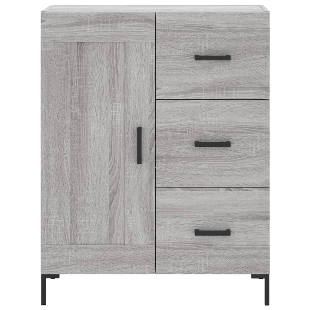 Visoka komoda siva sonome 69,5x34x180 cm od konstruiranog drva