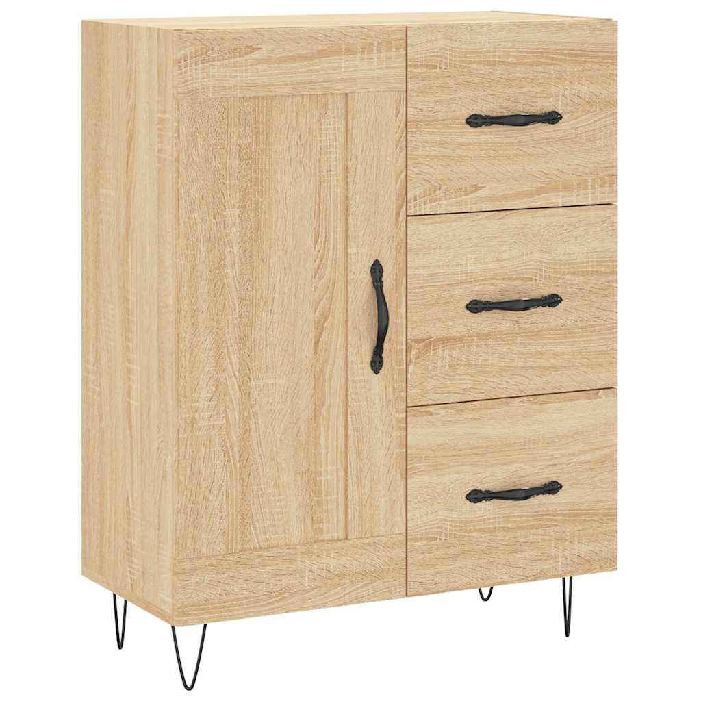 Visoka komoda hrasta sonome 69,5x34x180cm od konstruiranog drva