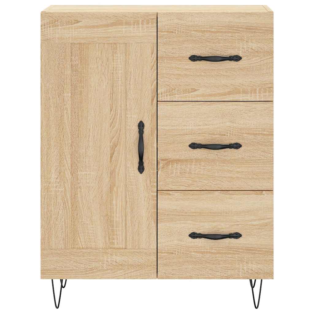 Visoka komoda hrasta sonome 69,5x34x180cm od konstruiranog drva