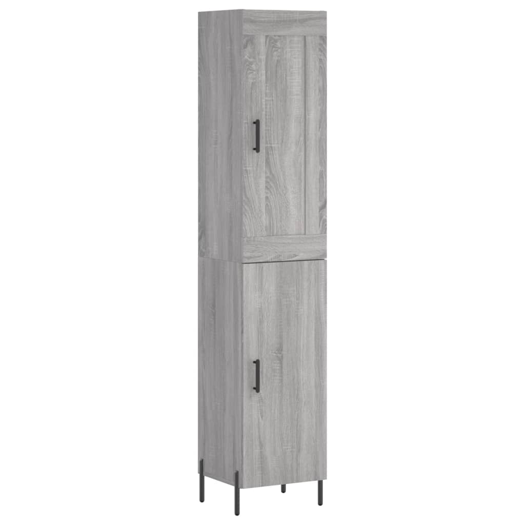 Visoka komoda siva sonome 34,5x34x180 cm od konstruiranog drva